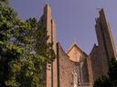 The contemporary towers of the Notre Dame of Hue reminds us that Vietnam is Asias number 2 Christian nation.